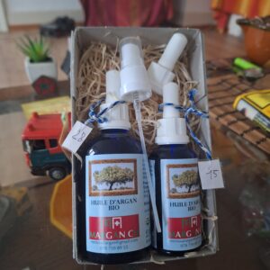 coffret huile d'argan certifiée bio 100ml+50ml